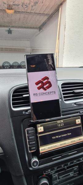 RS-Mount, fahrzeugspezifischer Handyhalter passend für VW Golf 6, Made in Germany